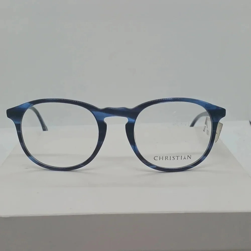 NWT MEN'S CHRISTIAN EYEGLASS FRAMES COP-18-68 BLUE